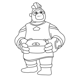 Dalilah Kingdom Force Free Coloring Page for Kids