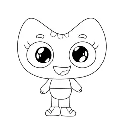 Baby Masha Kit and Kate Free Coloring Page for Kids