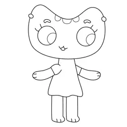 Mrs. Kitten Kit and Kate Free Coloring Page for Kids