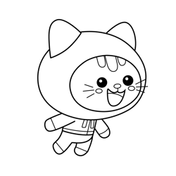 Kit 4 Kit and Pup Free Coloring Page for Kids