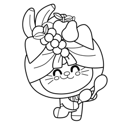 Kit 7 Kit and Pup Free Coloring Page for Kids