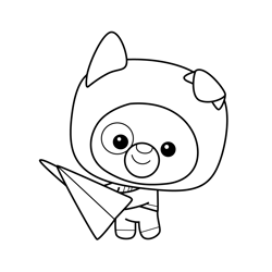 Pup 3 Kit and Pup Free Coloring Page for Kids