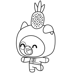 Pup 4 Kit and Pup Free Coloring Page for Kids