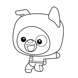 Pup 6 Kit and Pup Free Coloring Page for Kids