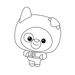Pup Kit and Pup Free Coloring Page for Kids