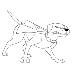 Krypto Pic Free Coloring Page for Kids