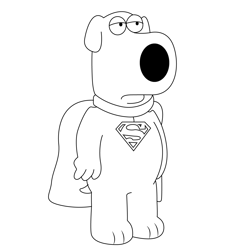 Krypto The Superdog Free Coloring Page for Kids