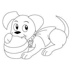 Little Krypto Free Coloring Page for Kids