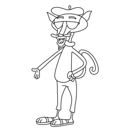 Mac Let's Go Luna! Free Coloring Page for Kids