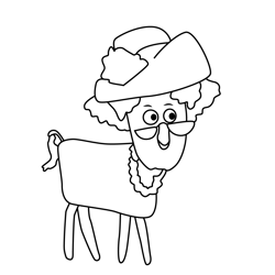 Lord Stag's mom Lily's Driftwood Bay Free Coloring Page for Kids