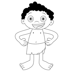 Tarzan Boy Free Coloring Page for Kids