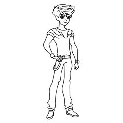 Nathaniel LoliRock Free Coloring Page for Kids