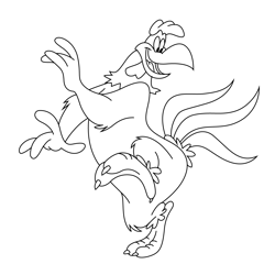 Foghorn Leghorn Free Coloring Page for Kids
