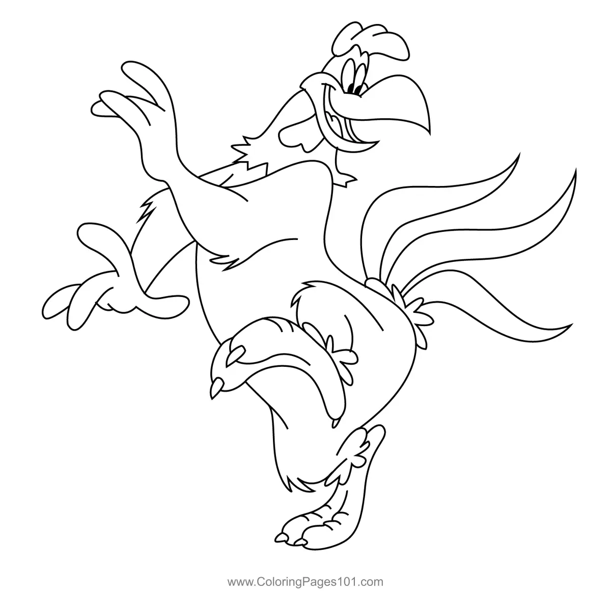 Foghorn Leghorn Coloring Page for Kids - Free Looney Tunes Printable ...