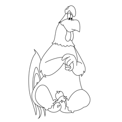 Foghorn Free Coloring Page for Kids