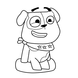 Bad Idea Puppy 1 Love Monster Free Coloring Page for Kids