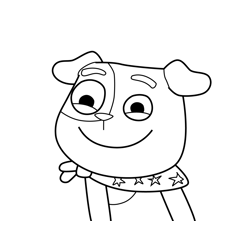 Bad Idea Puppy 4 Love Monster Free Coloring Page for Kids