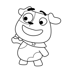 Bad Idea Puppy 5 Love Monster Free Coloring Page for Kids