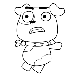 Bad Idea Puppy 9 Love Monster Free Coloring Page for Kids