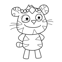 Book Cub 2 Love Monster Free Coloring Page for Kids