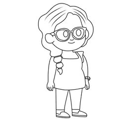 Alejandra Lyla in the Loop Free Coloring Page for Kids