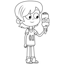 Everett Phan Lyla in the Loop Free Coloring Page for Kids