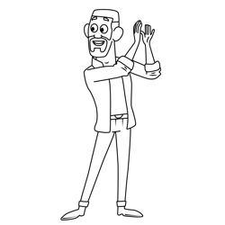 Louis Loops Lyla in the Loop Free Coloring Page for Kids