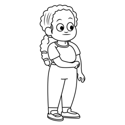 Zakiya Lyla in the Loop Free Coloring Page for Kids