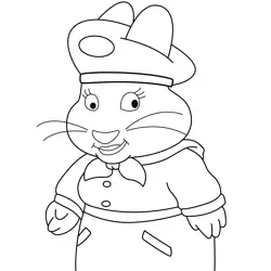 Bunny Scout Leader Free Coloring Page for Kids