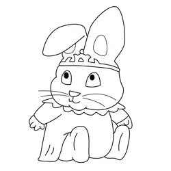 Grace Bunny Free Coloring Page for Kids