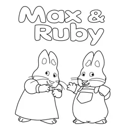 Max & Ruby Free Coloring Page for Kids