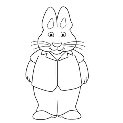 Mr. Bunny Free Coloring Page for Kids