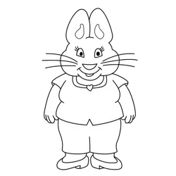 Mrs. Bunny Free Coloring Page for Kids