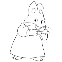 Ruby Bunny Free Coloring Page for Kids
