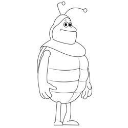 Bee 1 Free Coloring Page for Kids