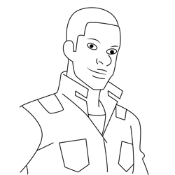 Trey Jordan MetaJets Free Coloring Page for Kids