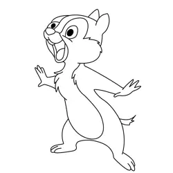Chip and Dale 2 Free Coloring Page for Kids