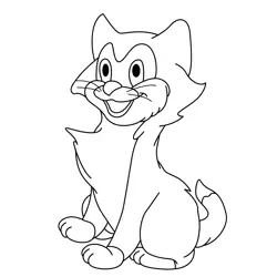 Figaro Free Coloring Page for Kids