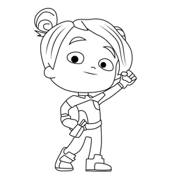 Liza Mighty Express Free Coloring Page for Kids