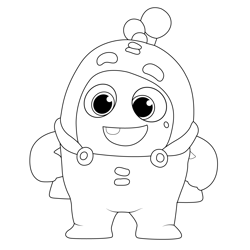 Bubbles Minibods Free Coloring Page for Kids