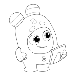 Lulu Minibods Free Coloring Page for Kids