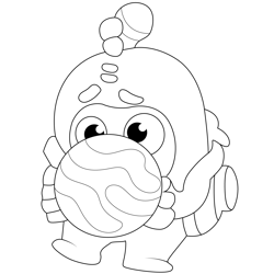 Pop Bubble Minibods Free Coloring Page for Kids