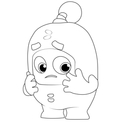 Sad Jeff Minibods Free Coloring Page for Kids