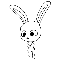 Fluff Miraculous Zag Chibi Free Coloring Page for Kids