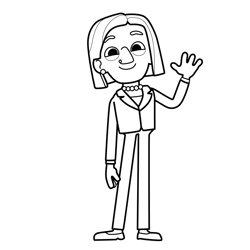 Mayor Sunita Mojo Swoptops Free Coloring Page for Kids