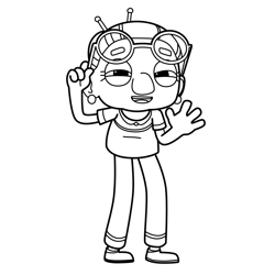 Nan Mojo Swoptops Free Coloring Page for Kids