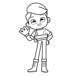 Nori Mojo Swoptops Free Coloring Page for Kids