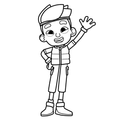 Tao Mojo Swoptops Free Coloring Page for Kids