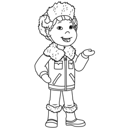Tooey Ookami 2 Molly of Denali Free Coloring Page for Kids