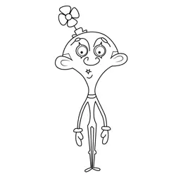 Mime Mr. Bean Free Coloring Page for Kids